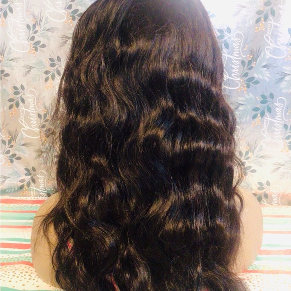 🔥🔥13x4 Curly Human Wig Natural Color Any OccasionWoman You Put It In Ponytail - Picture 4 of 7